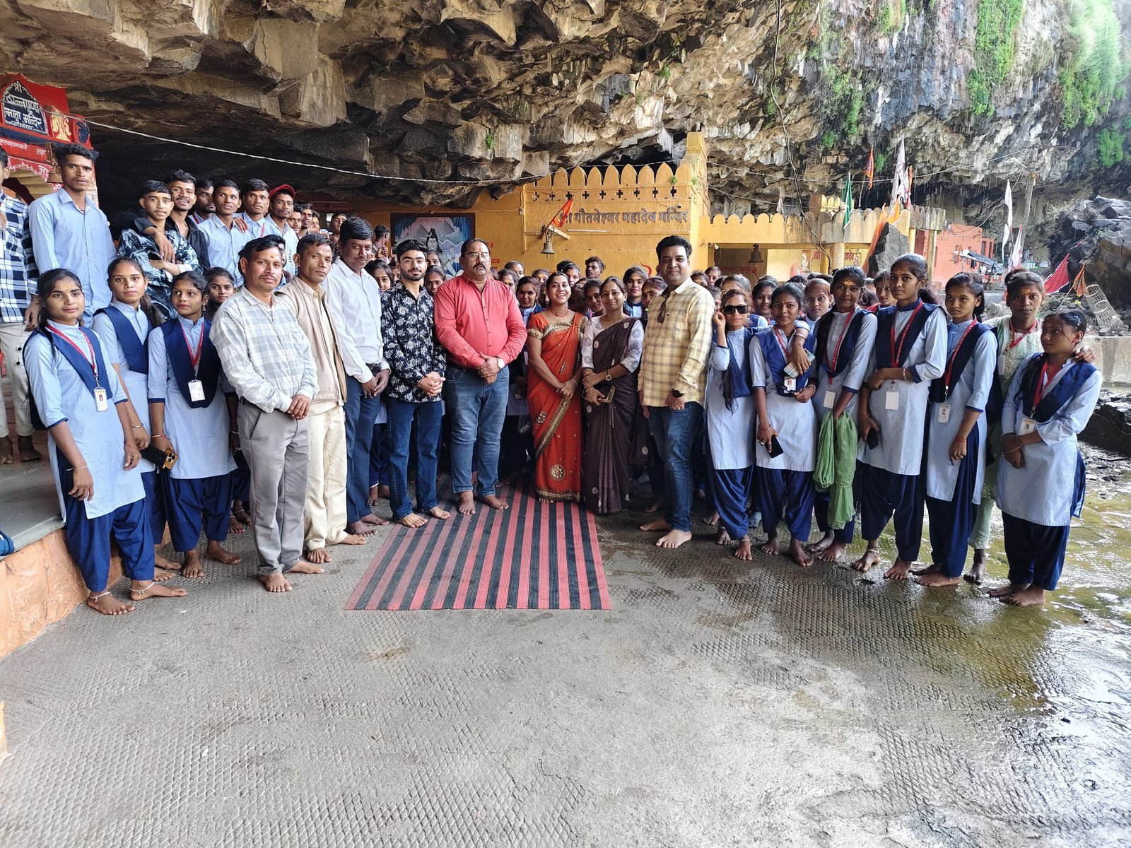 Wide view of the temple complex visited on excursion