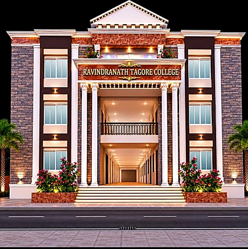 College facade, daytime view